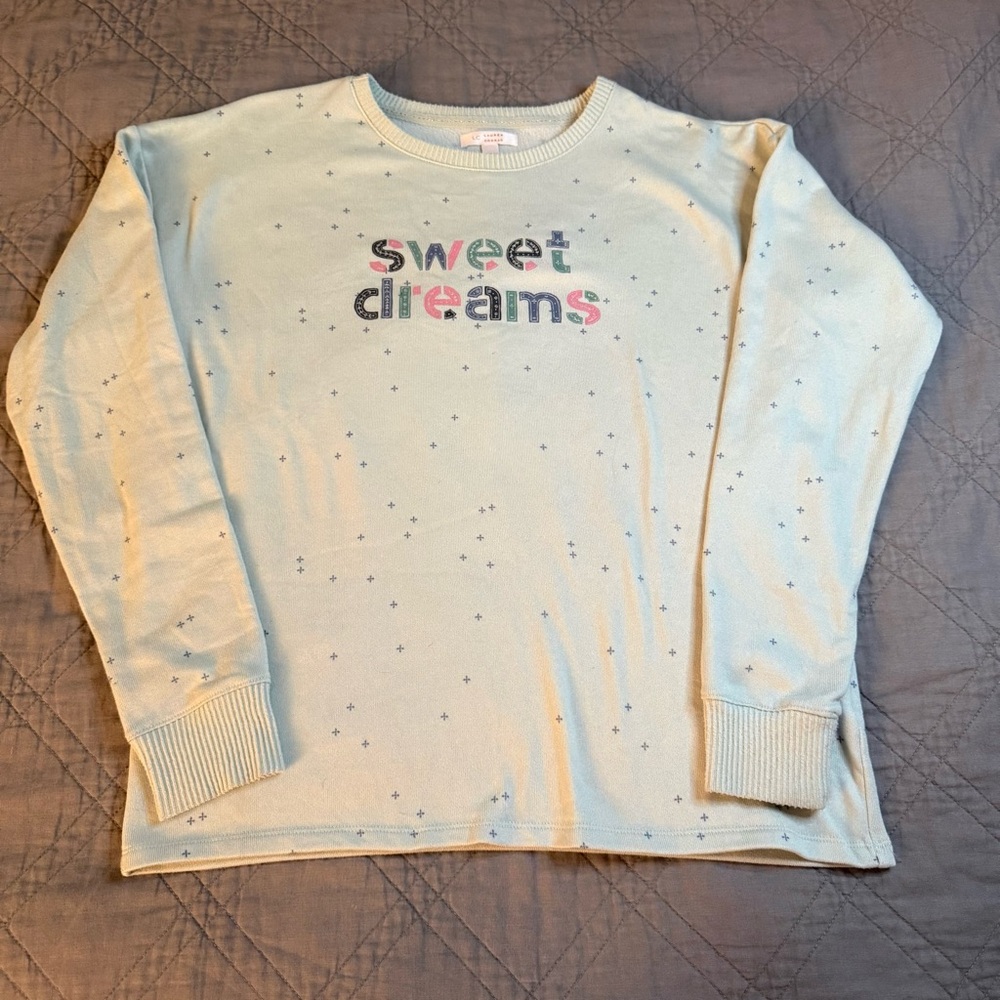 LC Lauren Conrad Sleepwear “SWEET DREAMS” sweatshirt Small